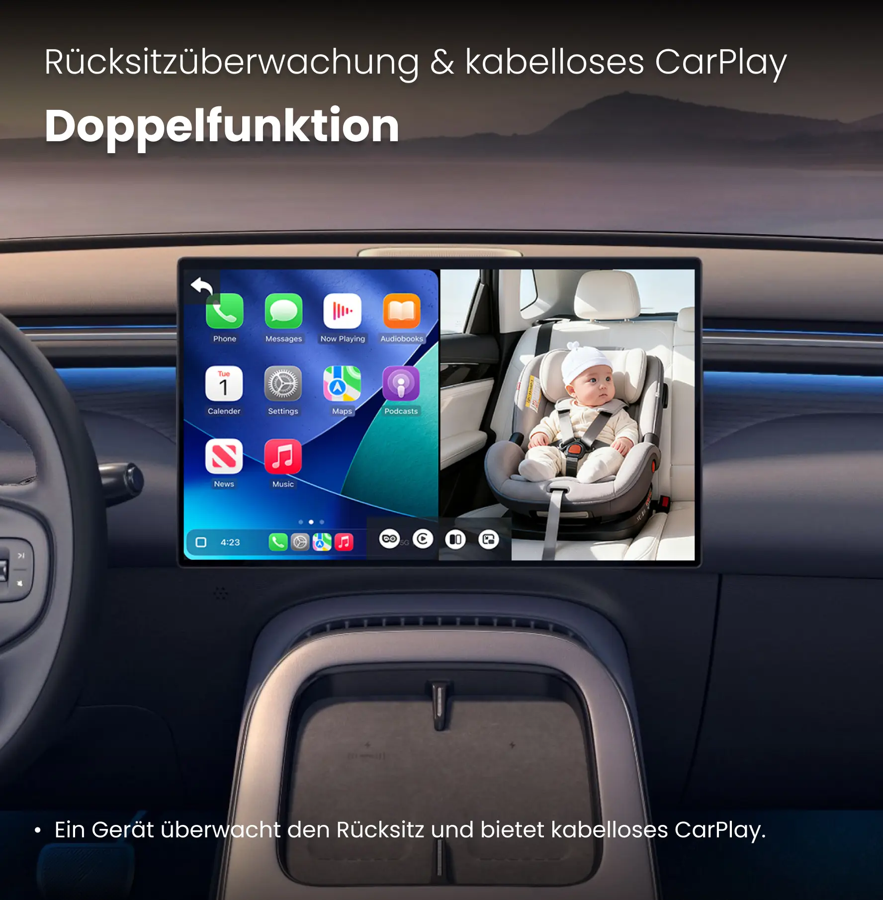 ⏳ 12-Stunden-Blitzangebot! Nicht verpassen! 💥OTTOCAST® Cabin Care Owl Monitoring Wireless CarPlay Adapter - Image 3