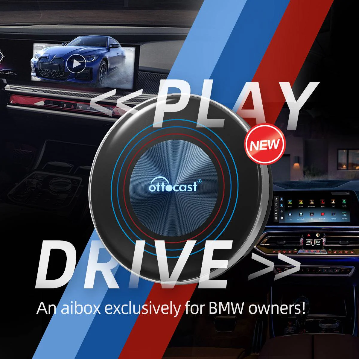 Ottocast® i3 BMW CarPlay AI Box - Image 4