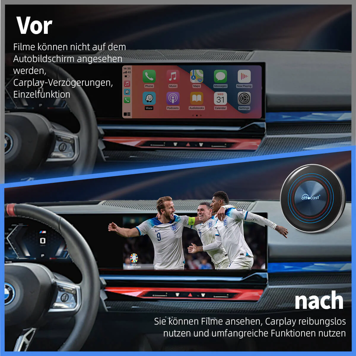 Ottocast® i3 BMW CarPlay AI Box - Image 3