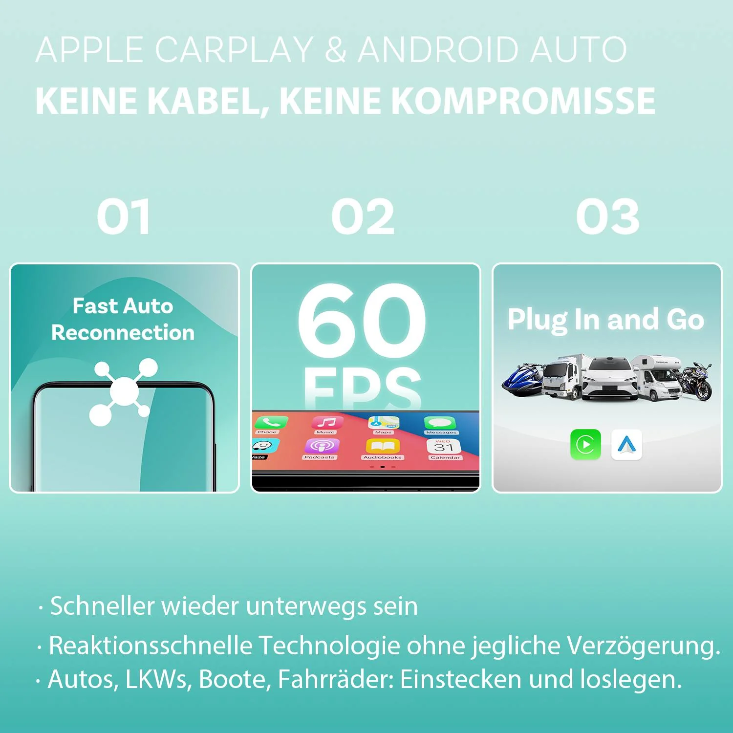 ⏳ 12-Stunden-Blitzangebot! Nicht verpassen! 💥Ottocast® Screen Flow Wireless CarPlay & Android Auto - Image 5
