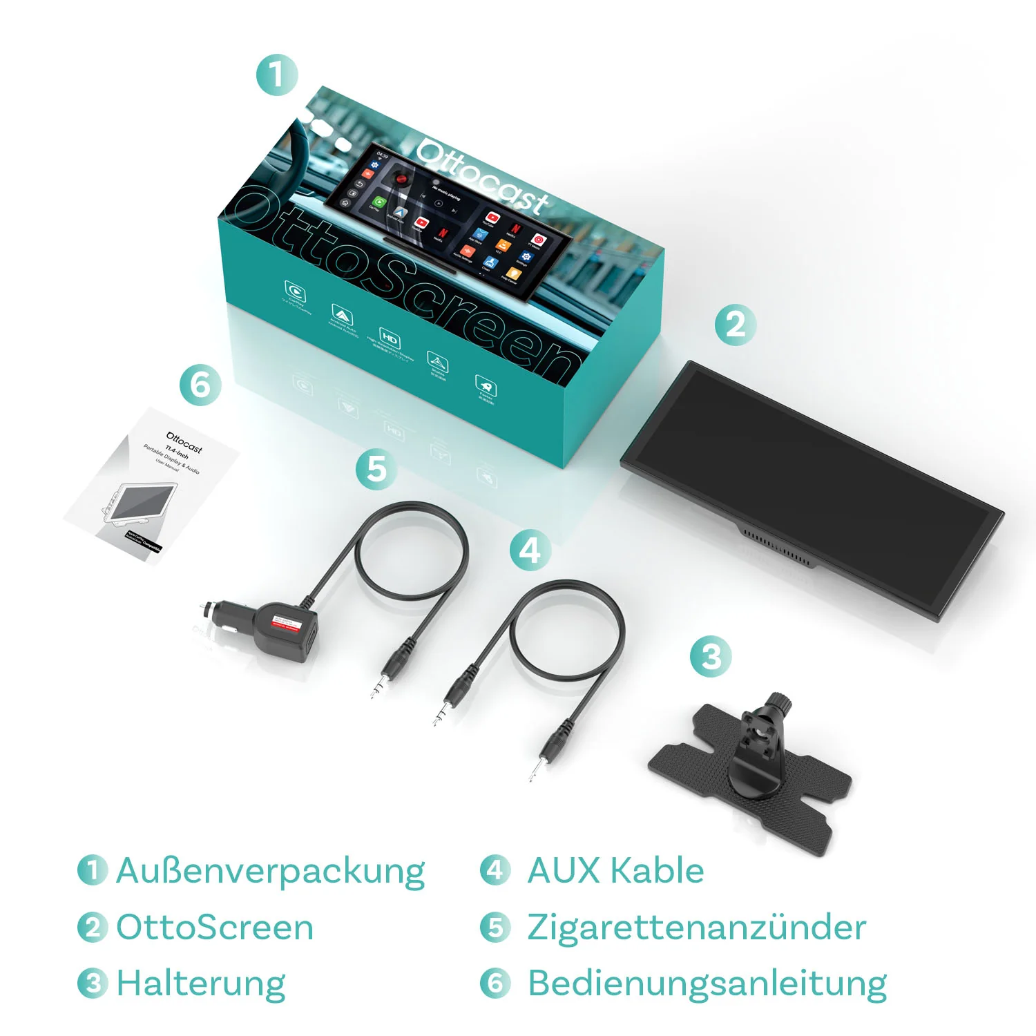 ⏳ 12-Stunden-Blitzangebot! Nicht verpassen! 💥Ottocast® Screen Flow Wireless CarPlay & Android Auto - Image 9