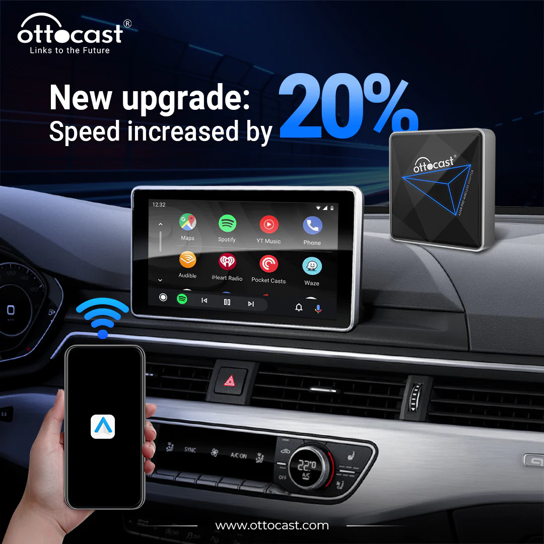 OTTOCAST ™ OTTOCAST A2 PRO Kabelloser Android Auto Adapter - Image 3